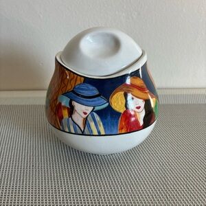 Sango Ceramic Sugar bowl with lid